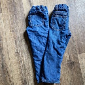 Toddler boys fleece lined jeans